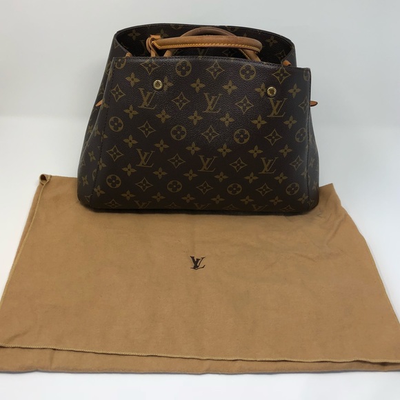 Auth Louis Vuitton Montaigne MM Bag Satchel - Picture 7 of 8
